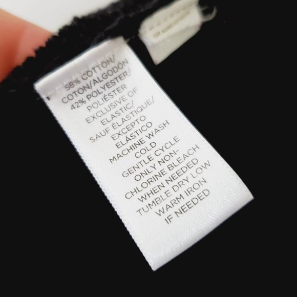 LOFT Cotton Open Knit Black Cardigan - Picture 7 of 9